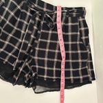 American Eagle Plaid Pull-On Shorts Black Pink Checkered Size M Photo 6