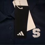 Adidas  Women’s Golf Polo Shirt Medium Navy Short Sleeve Collegiate Logo NWT Photo 5