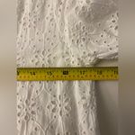 Sundance  Jasmine White Eyelet midi Dress tiered asymmetric M petite Photo 6