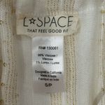 l*space L  Kenzie Magic Hour Cover Up Dress Cream Metallic Side Slits New Small Photo 10