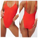 Good American Always Fits One Piece Swimsuit in Bright Poppy 3/4 L/XL Photo 1