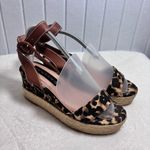 Steven By Steve Madden Steven‎ by Steve Madden Leopard Print Wedge Heels Espadrilles  size 6.5 Photo 3