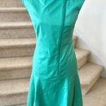 Akris Punto Turquoise Green Asymmetric Zip Fit & Flare Sheath Dress Photo 1