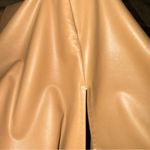 EXPRESS Body Contour Faux Leather Twist Front Midi Dress w/Built-In Shape Wear Photo 13