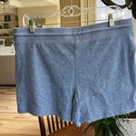 Athletic Works Blue Cotton Knit Comfy Drawstring Shorts Photo 2