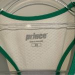 Prince Piped‎ Racerback V Neck Tennis Tank Top White Green Size XS Photo 3