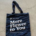 Urban Outfitters Caliva / more flower to you cannabis tote bag / navy Photo 0