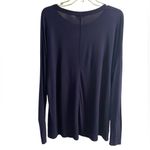 Vince Tunic Top Large Navy Blue Lightweight Pullover Photo 1
