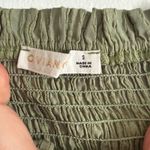 O. Vianca | Green Ruched Puff Sleeve Corset Boustier Style Crop Top | Small Photo 1