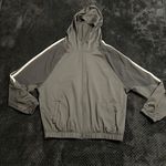 Two pieces set tracksuit bomber jacket sport set leggings shorts activewear mesh White Size M Photo 6