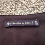 Abercrombie & Fitch black satin long-sleeve v-neck top size M Photo 6