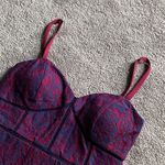 Guess  Purple Lace Bustier Dress SIZE 12 Photo 2