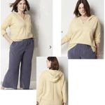 J.Jill NEW Pure  Custard Yellow Soft Cotton Hoodie Sweater Size XLP XL Petite Top Photo 1