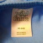 Wild Fable Blue Ribbed Bikini Bottom Size XS (0-2) Photo 3
