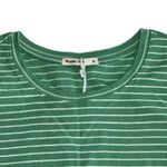 Marine layer  Tank Womens XL Green Lydia Textured Stripe Top Jade Sheen‎ Photo 1