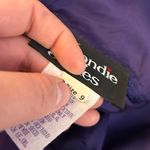 Blondie Nites Vintage 90’s Y2K Purple Green Holographic Rhinestone Empire Dress Photo 6