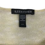 Eileen Fisher Organic Linen Cotton Knit Slub Square Top L Yellow Classic Resort Photo 7