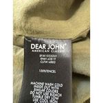 Dear John Olive Green Zippered Front Ribbed Cuffs Casual Bomber Jacket Medium Photo 2
