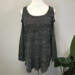 Torrid  Gray Marled Knit Cold-Shoulder Tunic Sweater - Size 22/24 (3) Photo 1