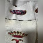 Juicy Couture  Daydreamer Tote Bag Purse White Velour Double Bow Logo Charms Photo 8