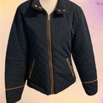 VERO MODA  Black Quilted Jacket with Gold Zipper Photo 0