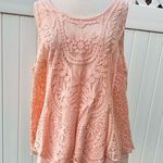 Style & Co Blush Pink Lacy Tank Top Photo 0