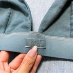 SKIMS New  Cotton Rib Plunge Bralette Size L in Kyanite Photo 2