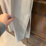 Aerie  One Shoulder Ribbed Midi Dress Size Medium Cream Tan Photo 4