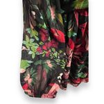 Tahari  ASL 12 Black Red Floral Chiffon Mini Dress Cocktail Party Festival NWT Photo 11