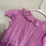 Free People  Short Sleeve Pink Blouse Top Photo 5