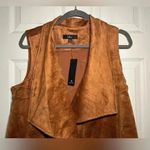 Lulus Size Medium Wild at Heart Brown Vegan Suede Vest Photo 3