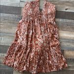 Floral Halter Neck dress Orange Photo 2