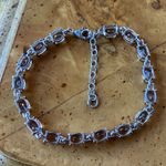 Natural Brazilian Citrine Sterling Silver Tennis Bracelet Photo 2
