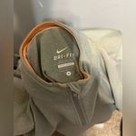 Nike DriFit Women's Small Gray Base Half ZIP Reflective Running Pulloverer Photo 4