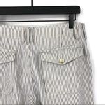 American Eagle  Pinstripe Straight Leg Pant Cream Blue 6R Photo 6