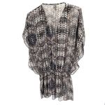 Badgley Mischka  BEADED SWIM COVERUP TUNIC DRESS Photo 5