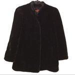 Vintage Sasson faux fur black coat Size 10 glamorous, hollywood mob wife lux Photo 0