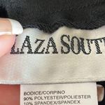 Plaza South Vintage Crushed velvet dress Black Size 12 Photo 9