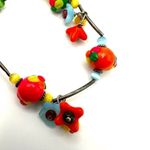 Sterling silver moonglow and flower beaded bracelet Photo 5