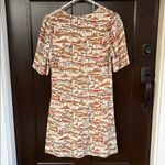 Anthropologie EUC Porridge Mediterranean City Scene Linen Blend Dress Medium Photo 10