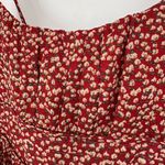 Princess Polly  The Bonnie Mini Dress in Maroon sz 4 Adjustable Tie Strap Floral Photo 4