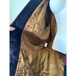 VTG Colorblock Suede Leather Blazer Jacket Women M Burgundy Tan Navy 80's Artsy Size undefined Photo 5