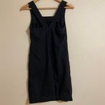 Theory Shellian Black Square Neck Dress Photo 4