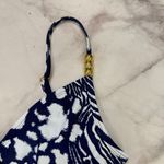 Beyond Control Mesh Cut Out One Piece Swimsuit Blue White Animal Size 14 New Photo 4