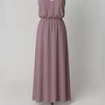 Birdy Grey NWT Gwennie Bridesmaid Dress Women’s Size XS Dark Mauve Chiffon Photo 8