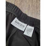 Chico's  Travelers Solid Black Elastic Waist Flowy Pants Size 3 Tall Long - XL 16 Photo 2