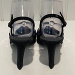 ST JOHN Black Lace Embellished Slingback Heels Made in Italy Size 7 1/2 Photo 3