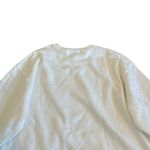 Gap Oversized Pullover Sweatshirt Sweater White Gold Silver Logo Stretch Size XL Photo 7