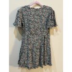 The Kooples Women's Short Floral Printed Bell Sleeve Dress Size 2 Tiered Photo 4