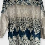 Chico's | M | Velour Embellished Pullover Crystal Ice Holiday Winter Top Sweater Photo 1